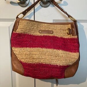 Rebecca Minkoff Straw and Leather Tote